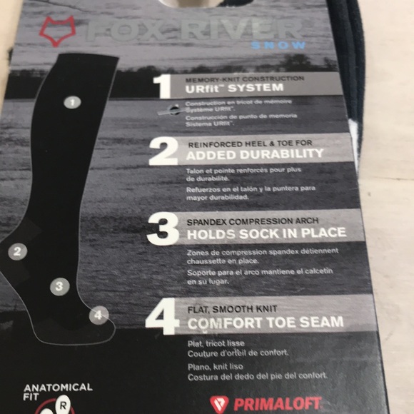 Fox river snow mans wool blend socks extra large size 12 to 14.5 New in Pak - Picture 4 of 5